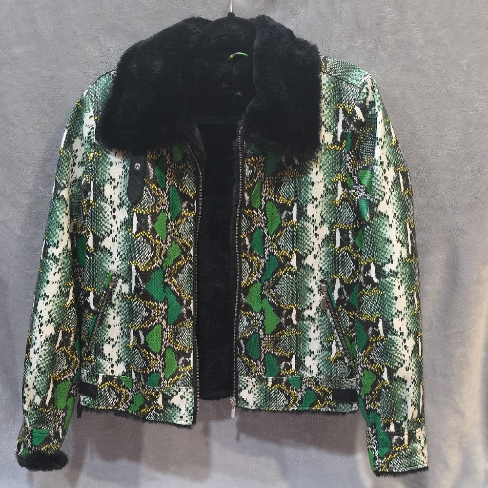 Green and Black Women's Jacket